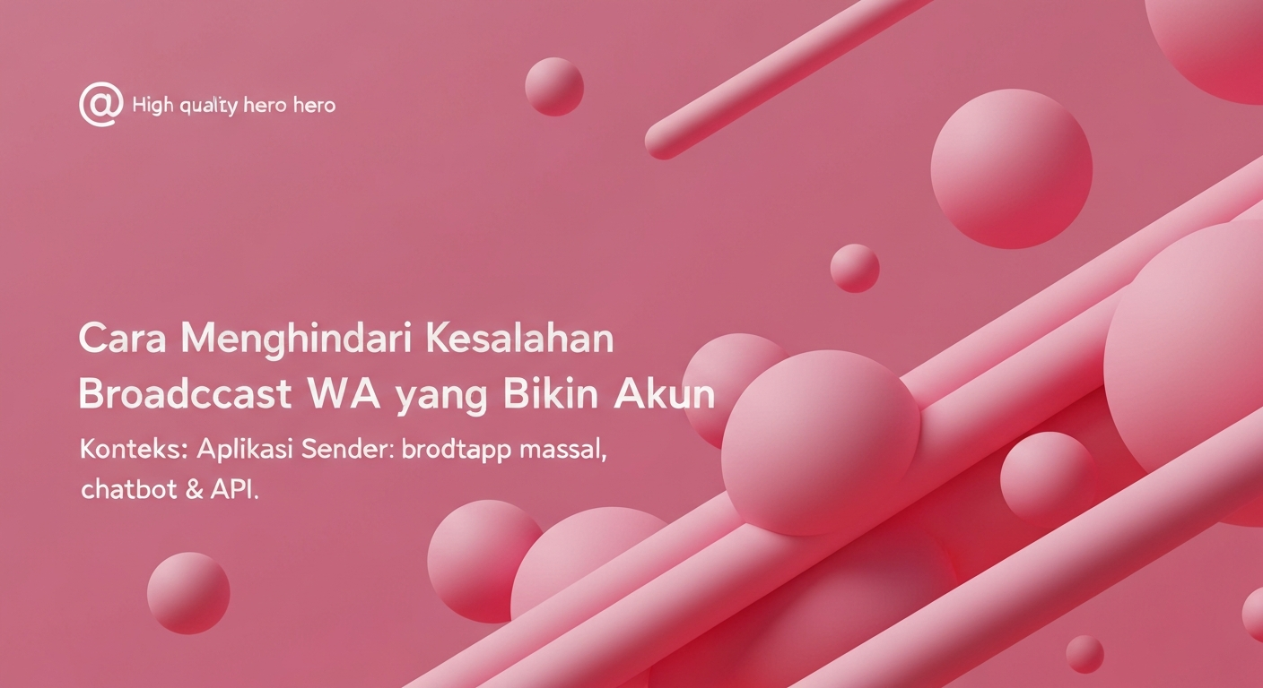 Cara Menghindari Kesalahan Broadcast WA yang Bikin Akun Diblokir